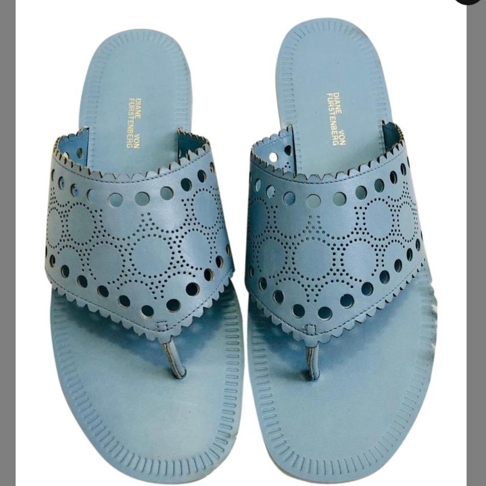 Diane con Furstenberg Ekati Slate Blue Sandal